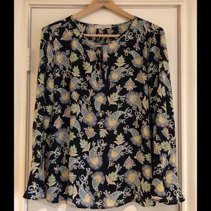 LOFT floral blouse